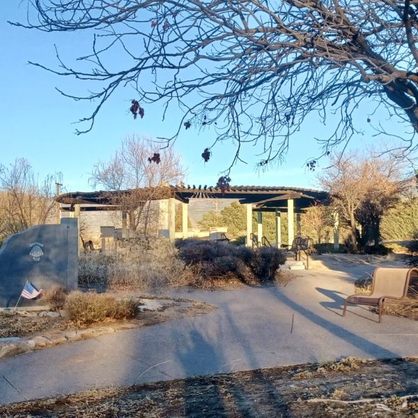 Pergola paved pathways