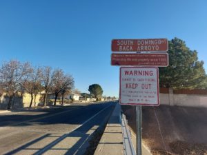 Barstow Park arroyo sign