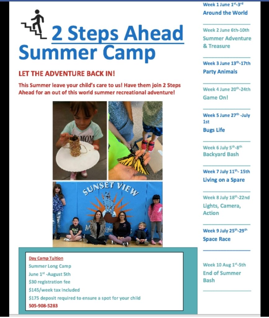 2 Steps Ahead Summer Program