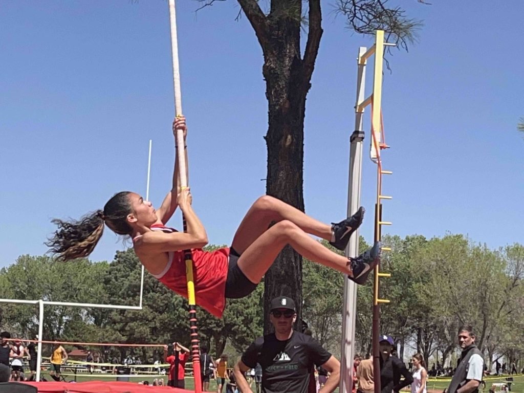 ABQ Academy pole vaulter