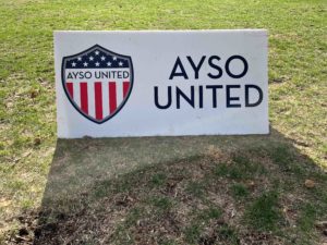 AYSO United sign