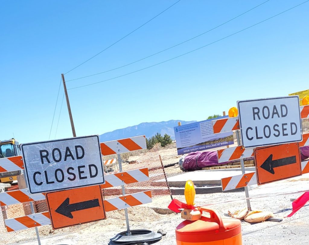 Golf Course Road construction