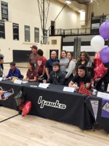 Parents at signing day