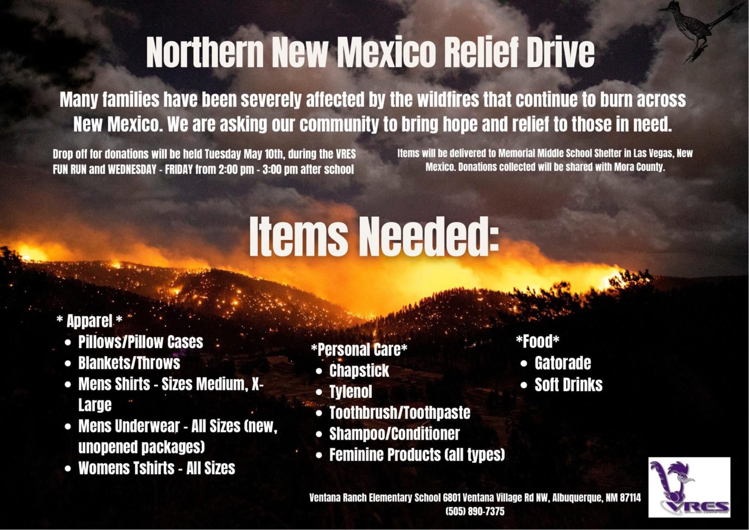 Northern New Mexico Relief Drive