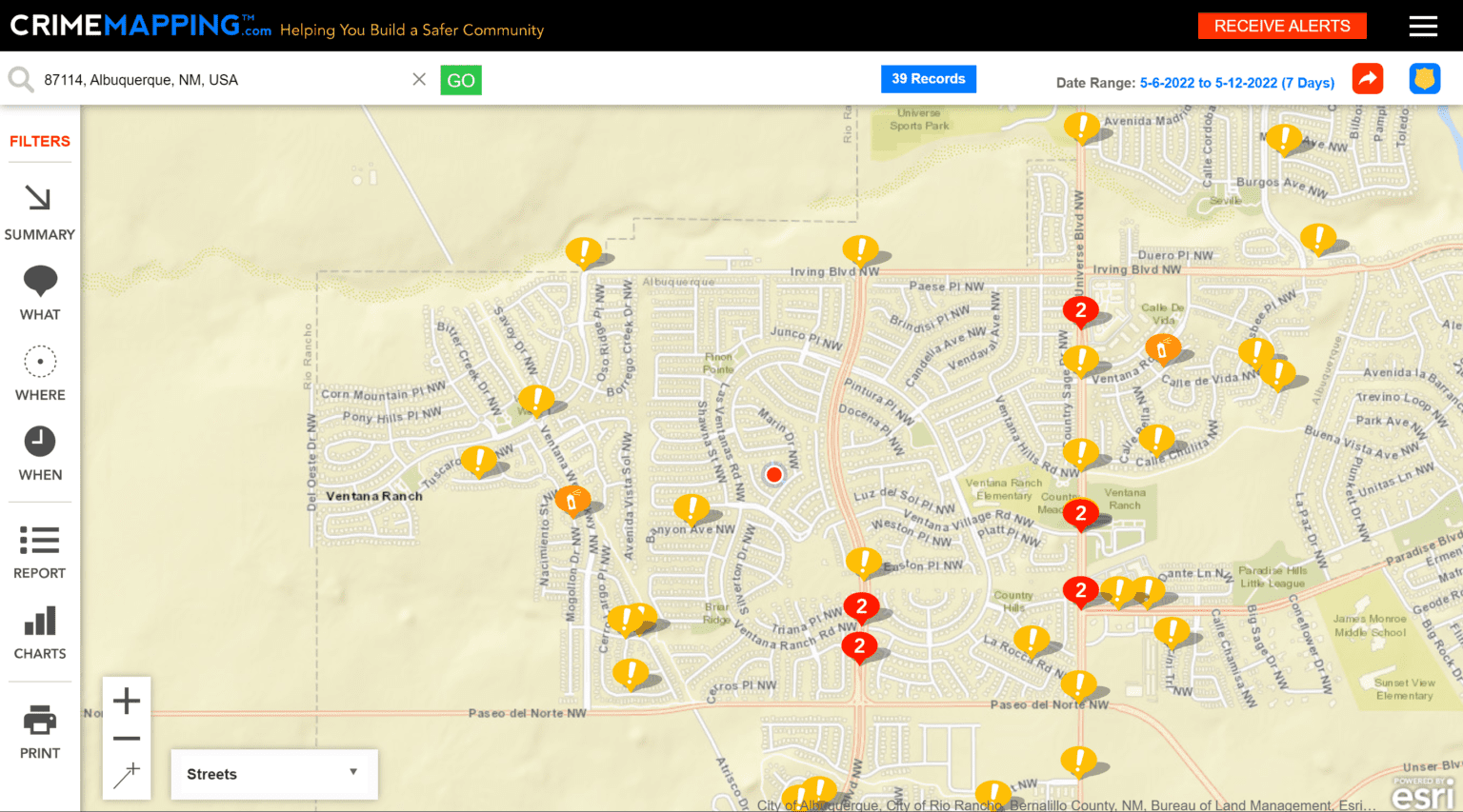 Crime map