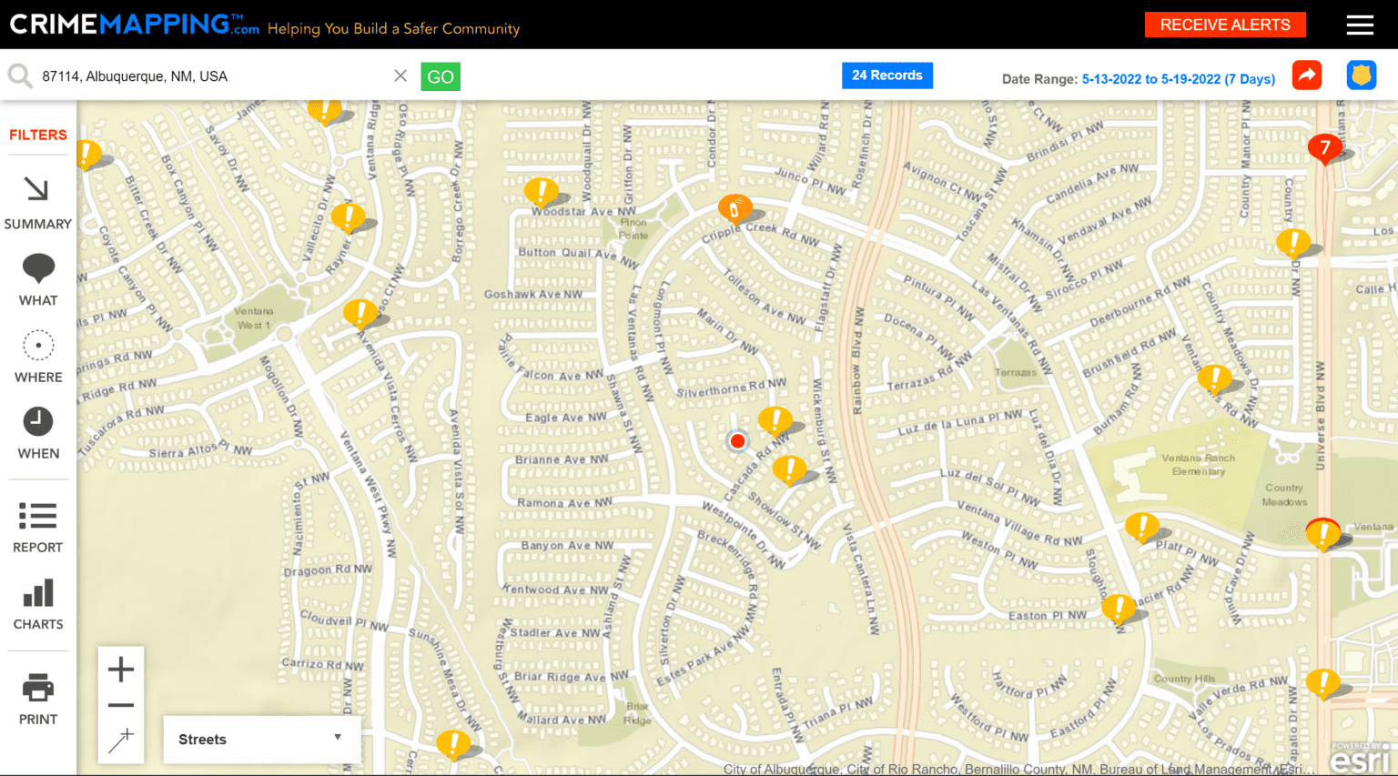 Crime map