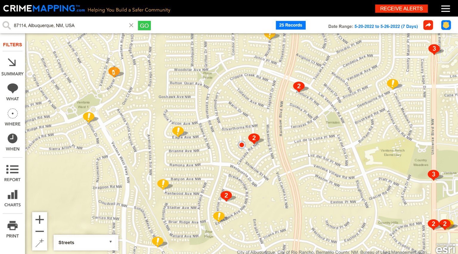 Crime map