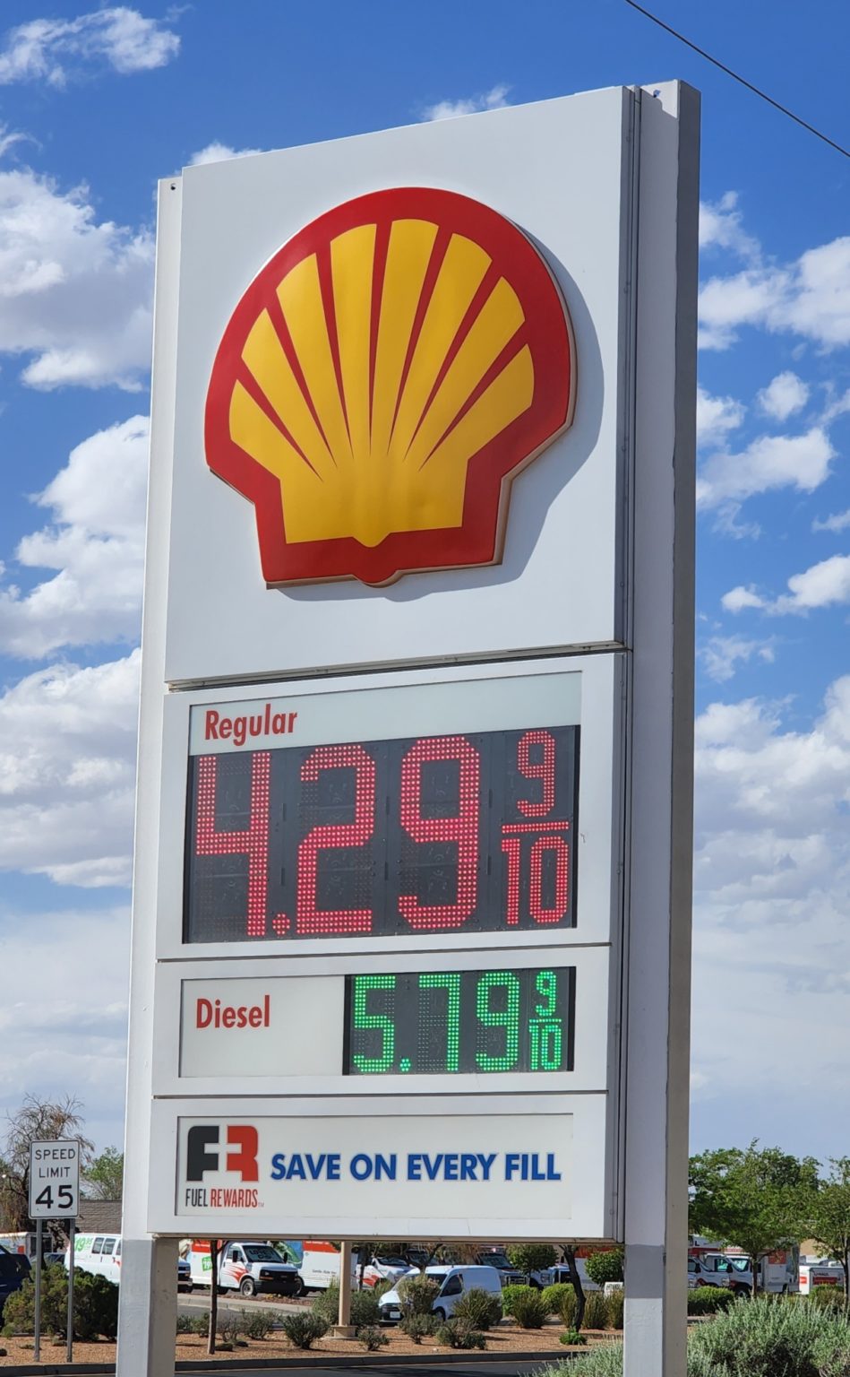 Shell gas prices