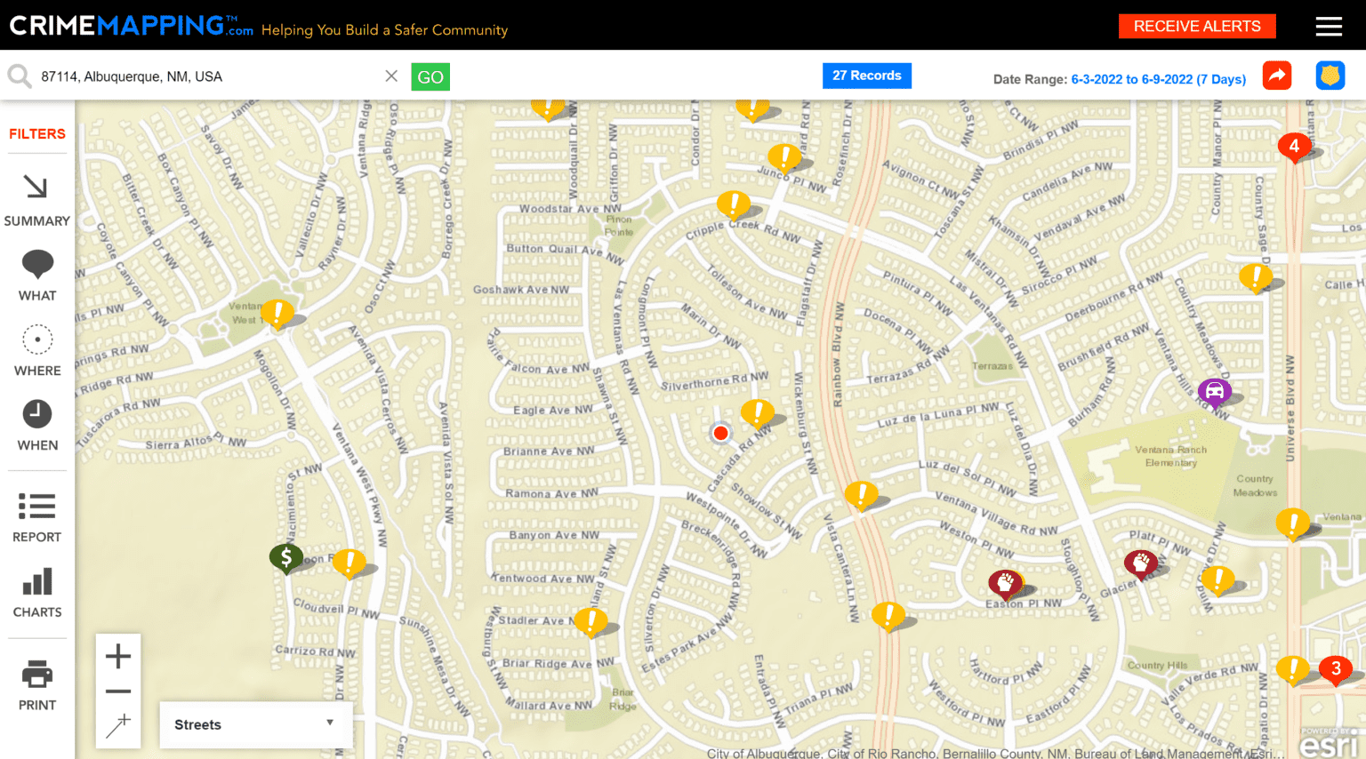 Crime map 6/9