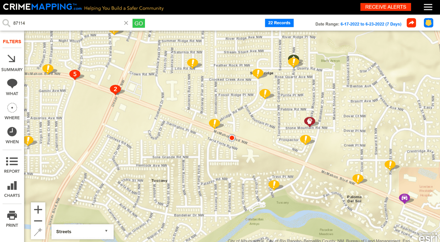 Crime map