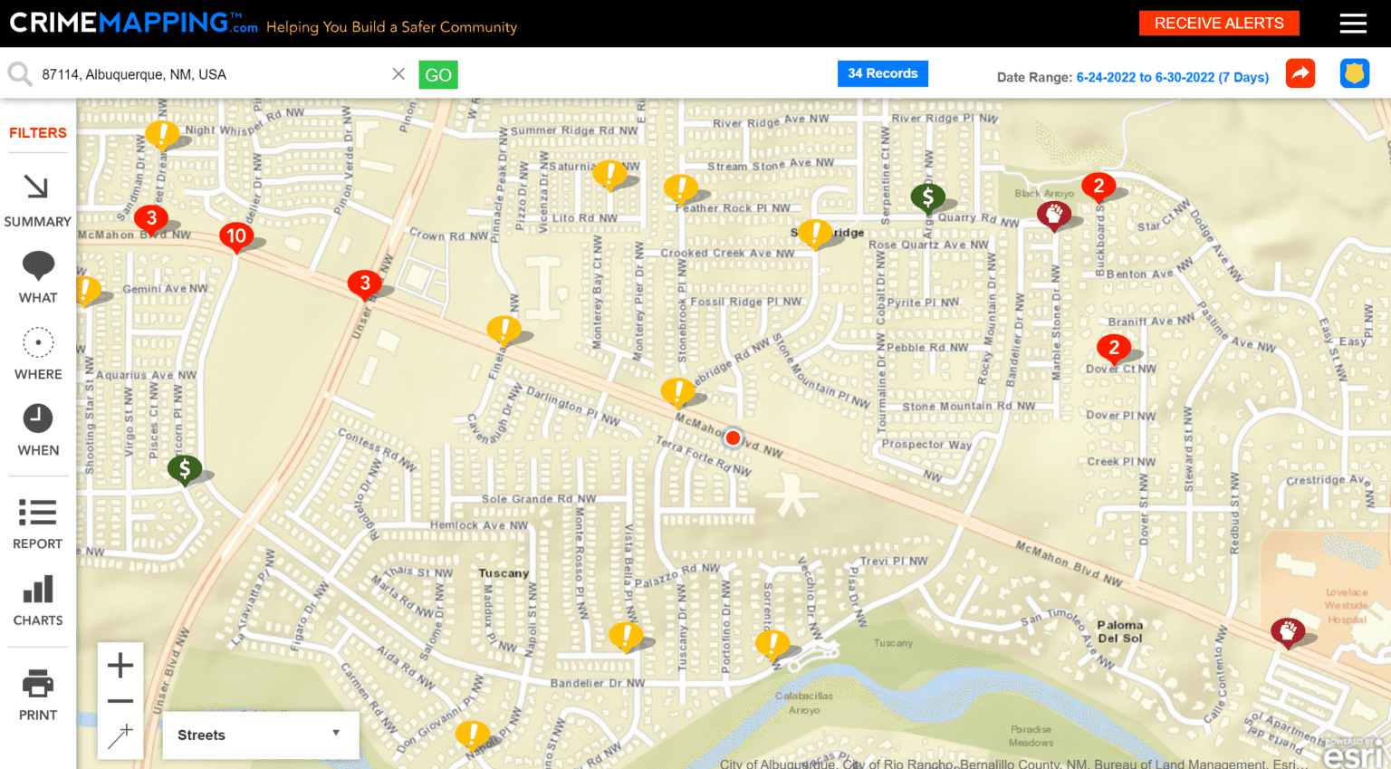 Crime map