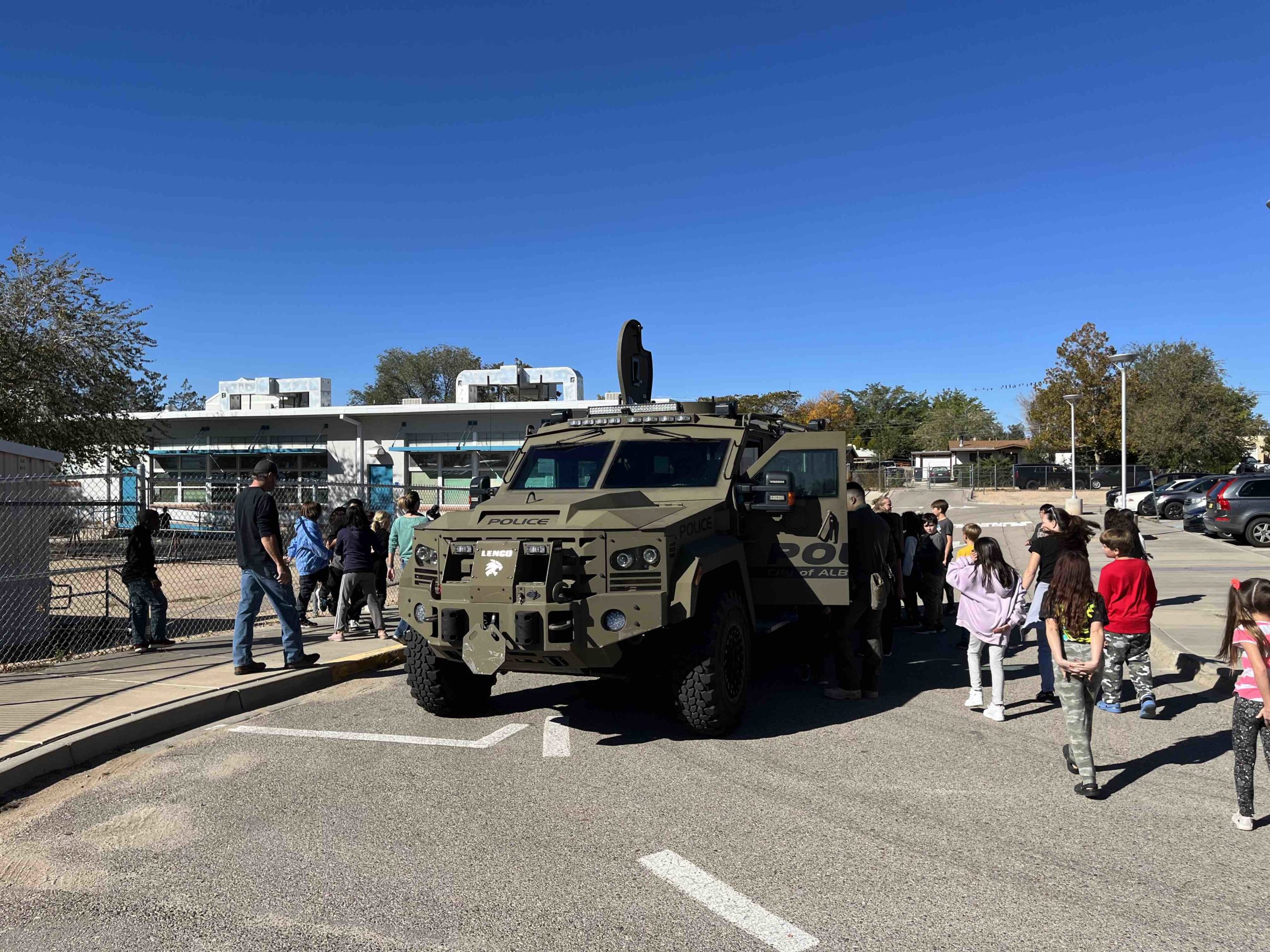 APD armored vehicle kids