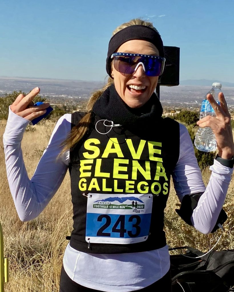 Foothills 10k Mile Runner with Save Elena Gallegos Open Space Shirt