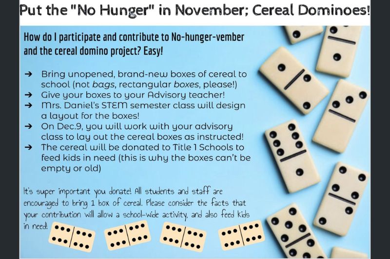 No Hunger November EMS Cereal Domino Challenge