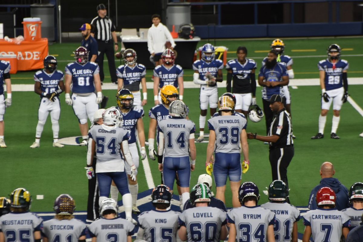 Three La Cueva football players help West Team win in BlueGrey All