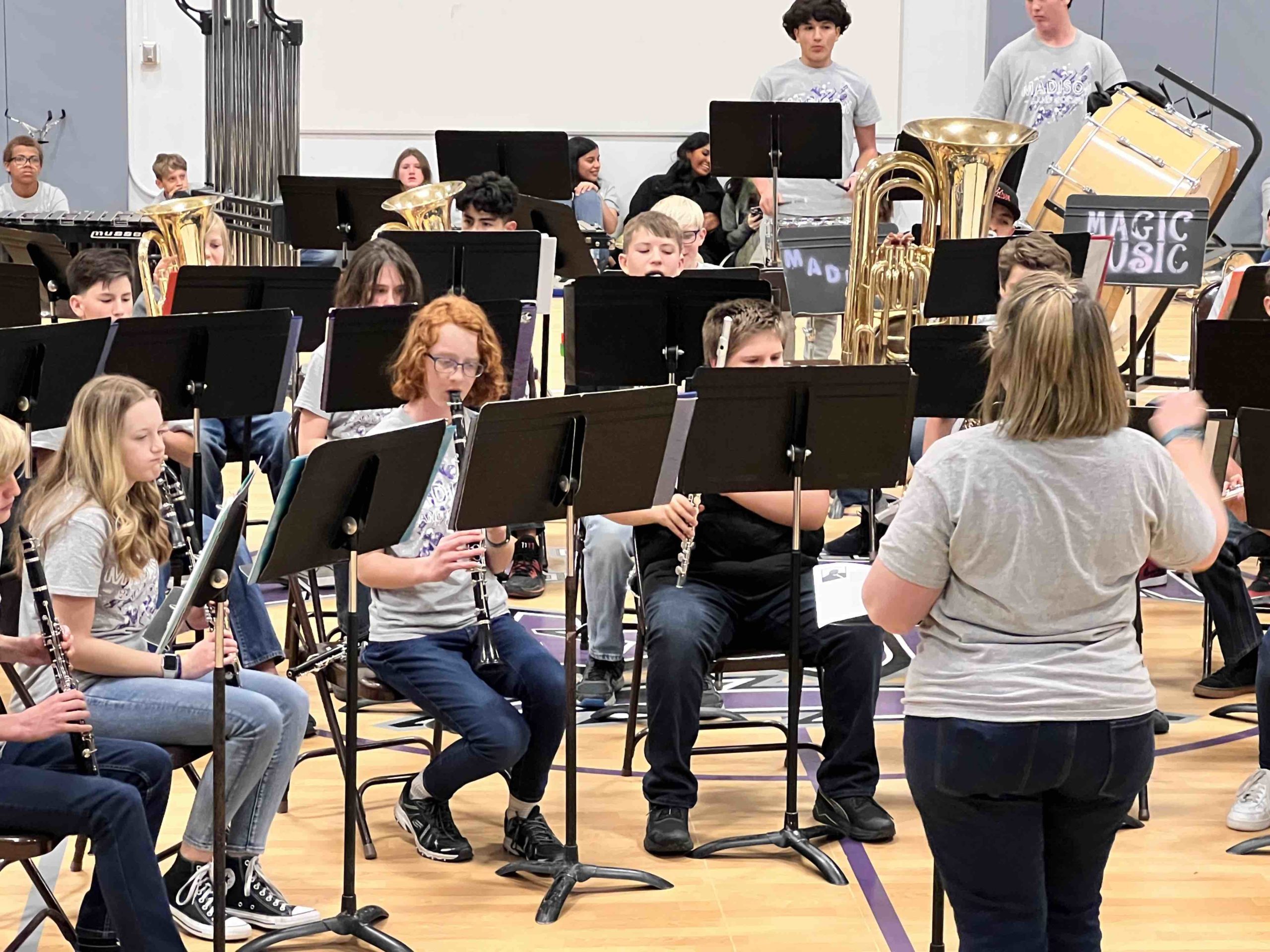 Madison MIddle School band performance Dec. 1, 2022