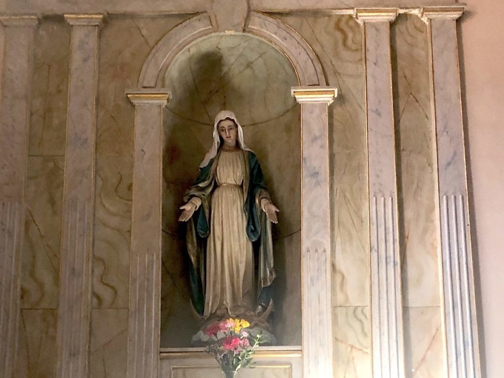 San Felipe Church Old Town Mary statue