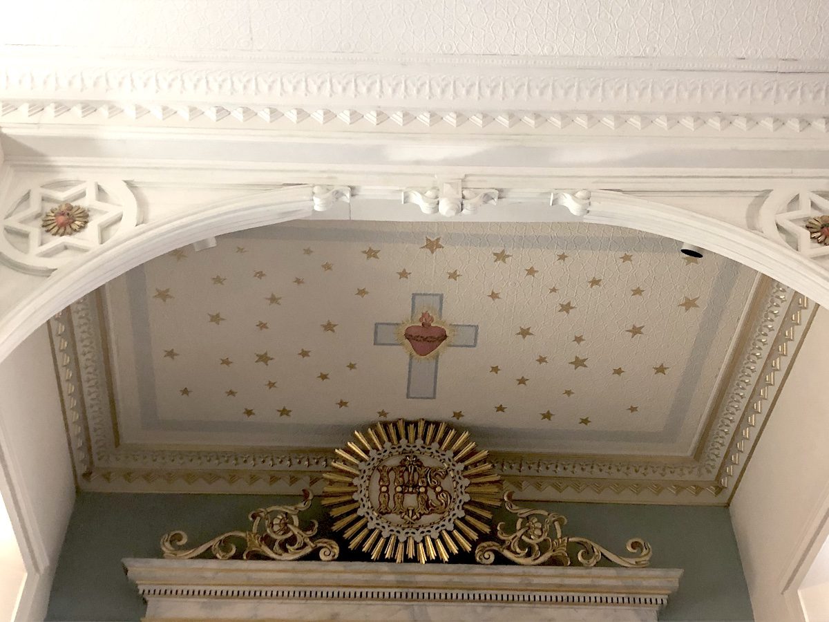 San Felipe church ceiling art