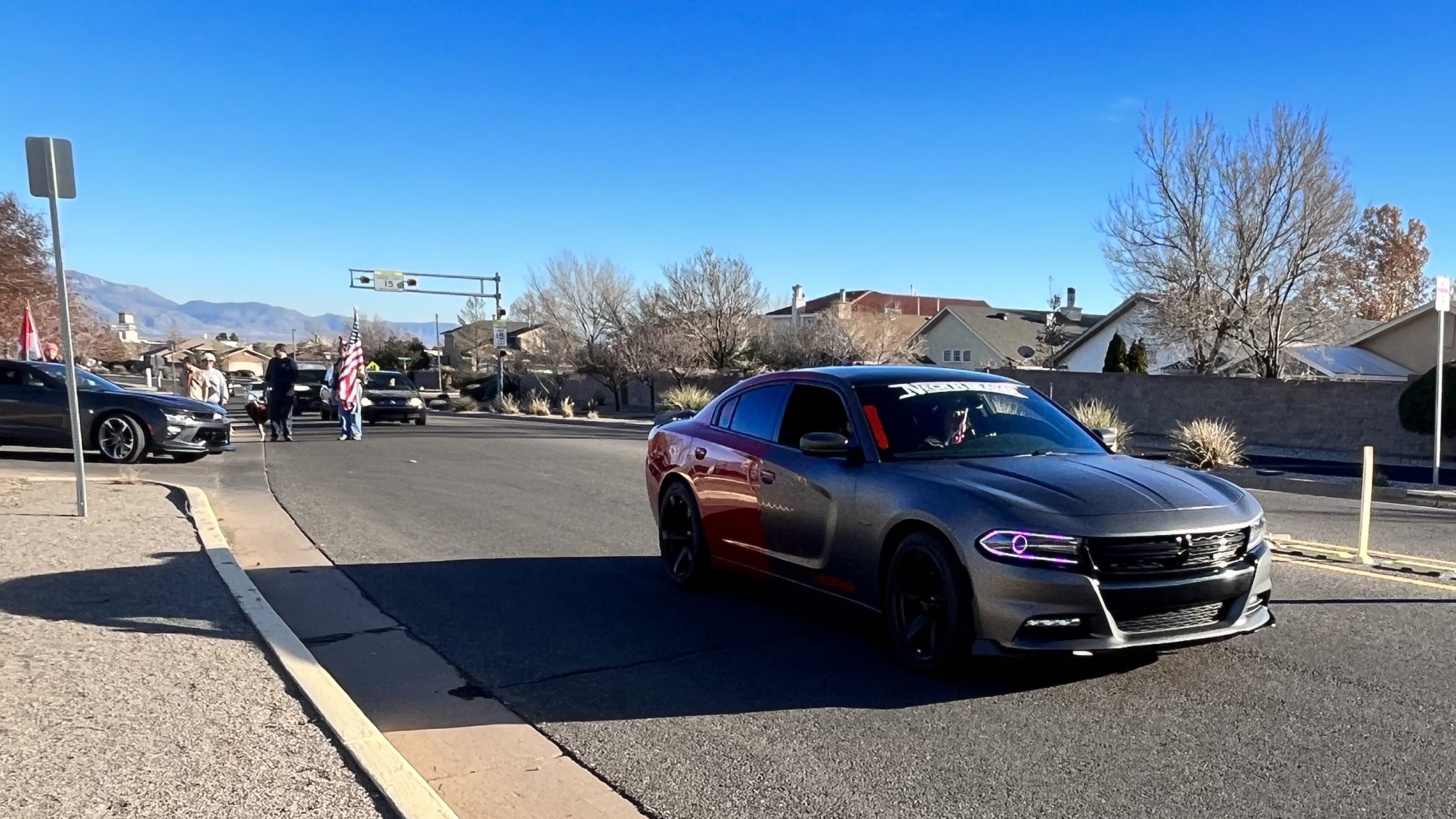 Ventana Ranch Christmas parad two-toned car