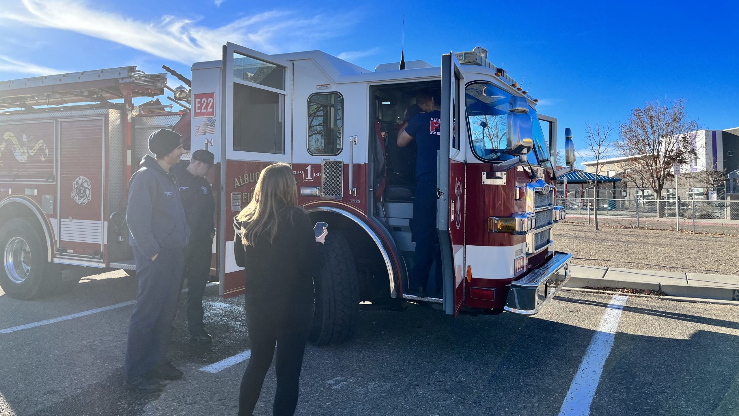 ventana ranch christmas parade exploring the fire truck