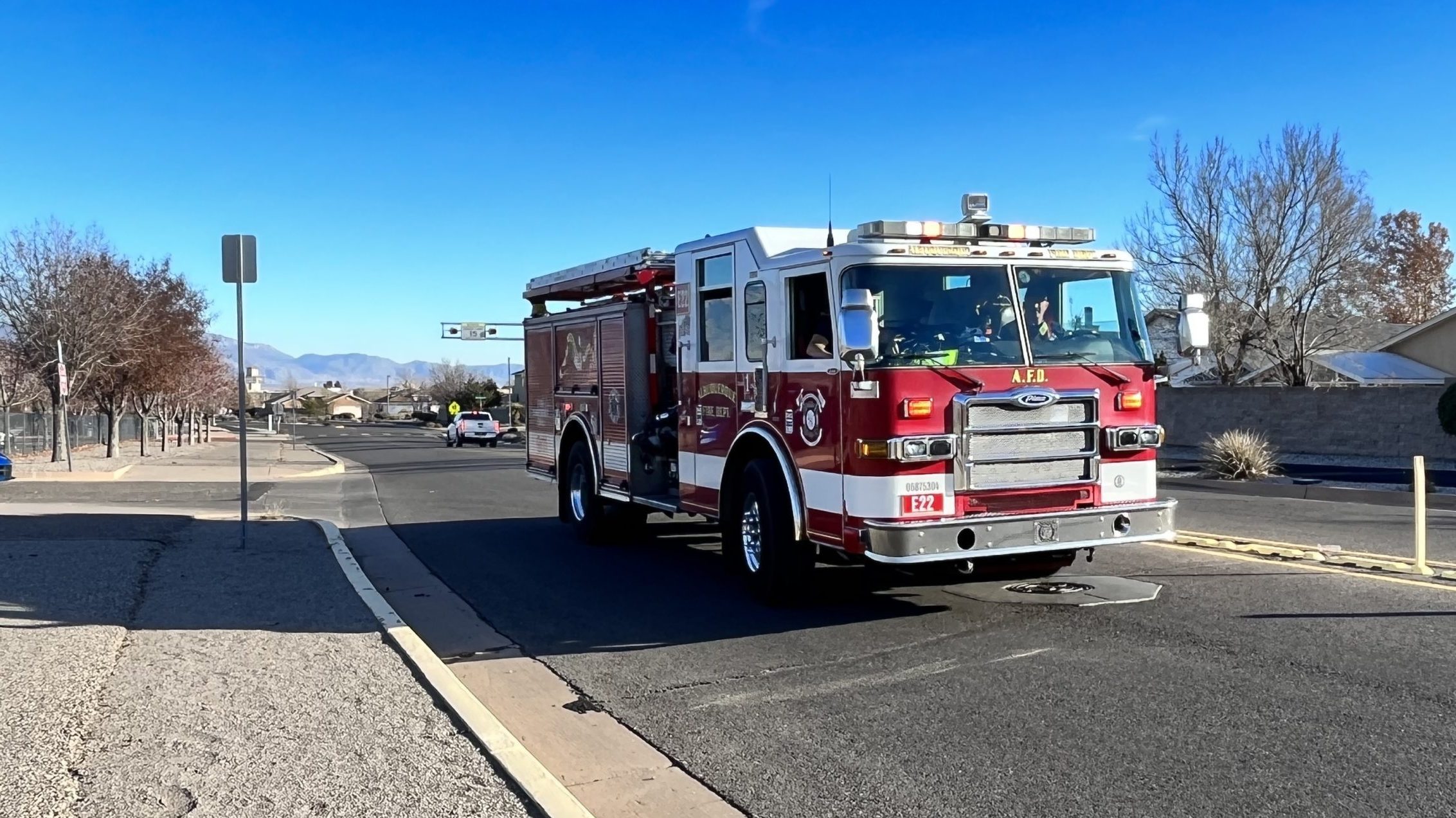 ventana ranch christmas parade fire truck