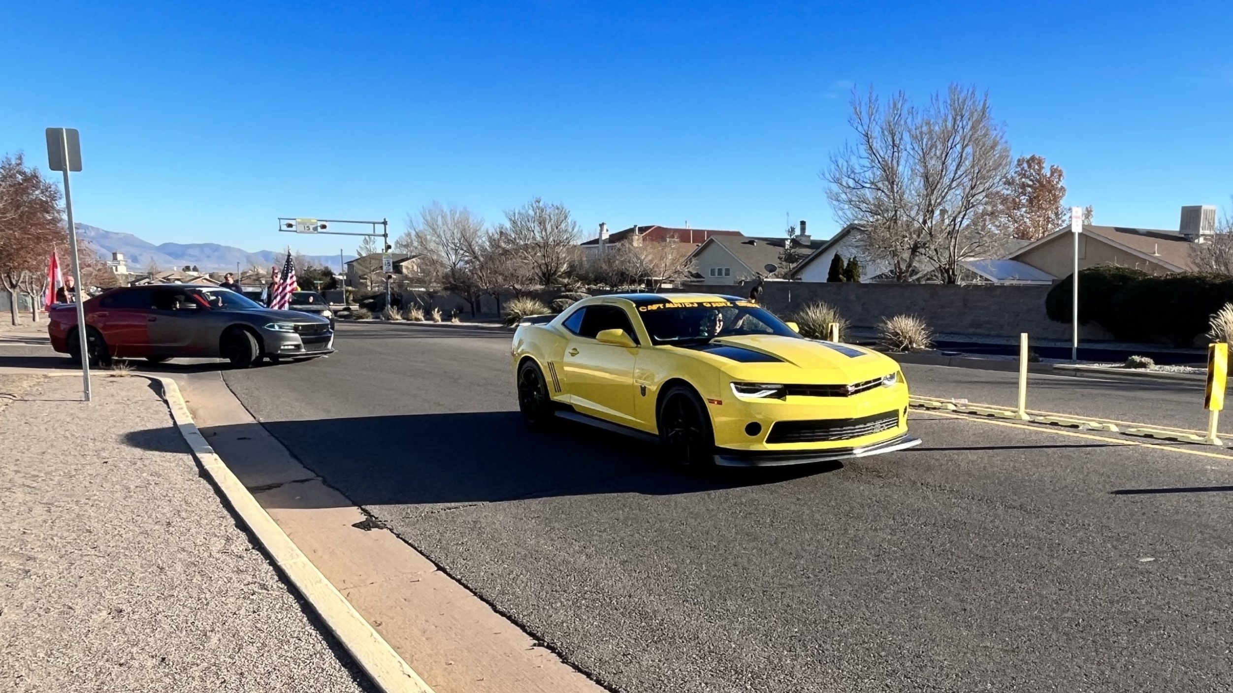 ventana ranch christmas parade yellow chevy 2