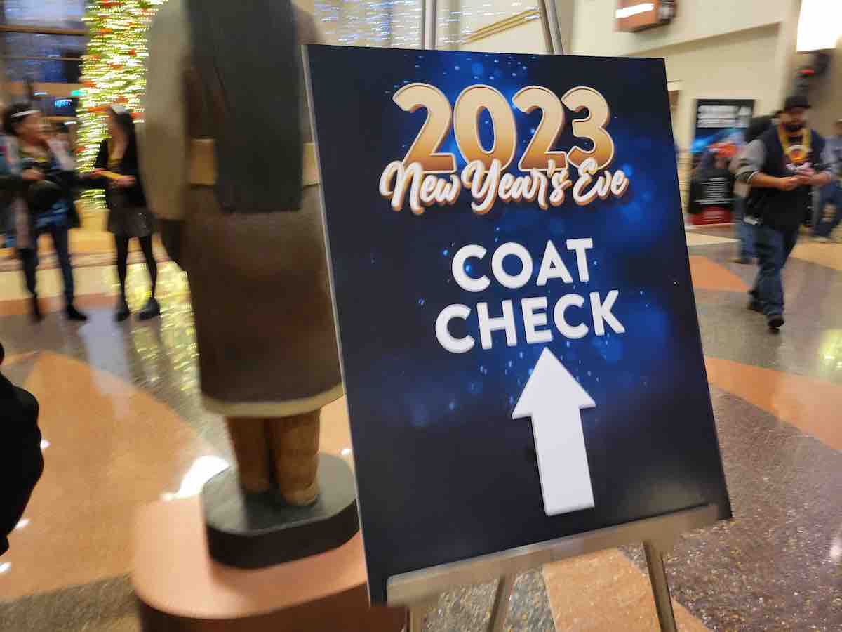 New Year's Eve 2023 Sandia Casino coat check