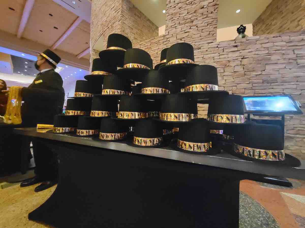 New Year's Eve 2023 Sandia Casino hats2