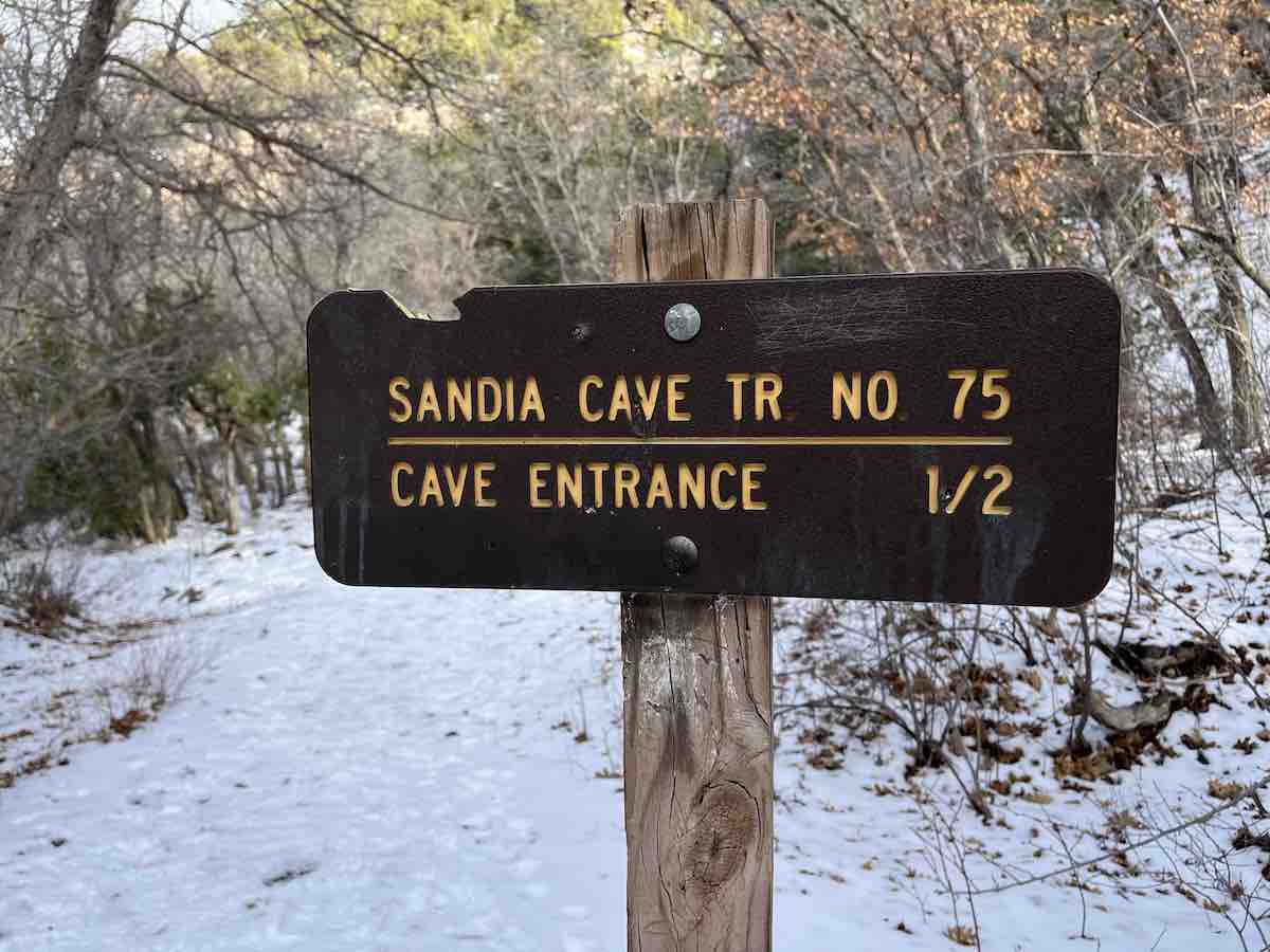 Sandia Cave, Dec. 30, 2022. (Scott Albright/Neighborhood Journal)