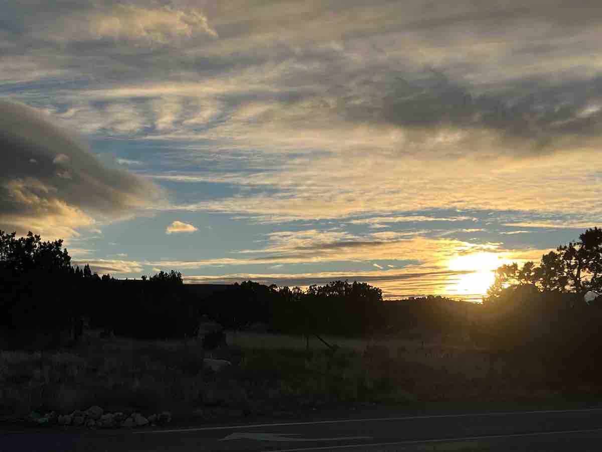sunset from Placitas trail